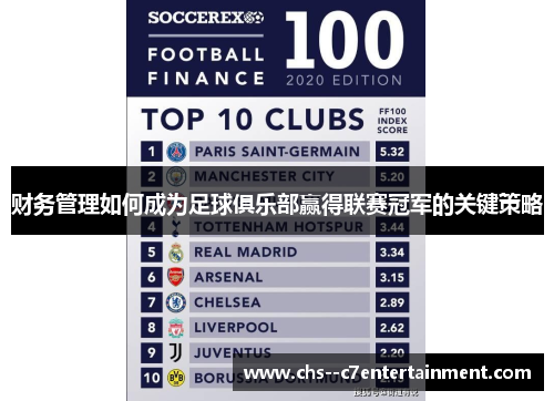 财务管理如何成为足球俱乐部赢得联赛冠军的关键策略